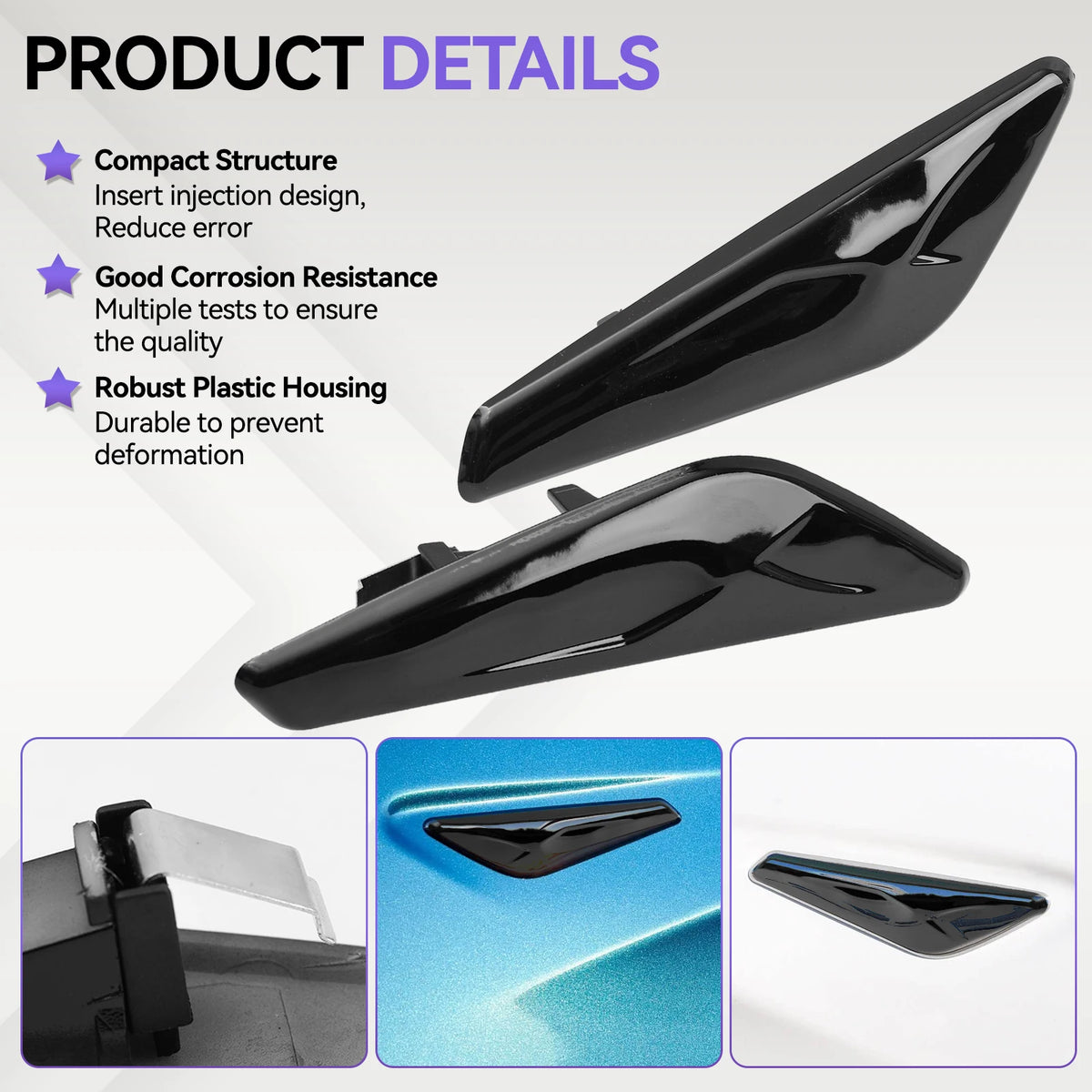 For BMW X3 X4 F25 F26 Front Left Right Fender Panel Side Marker