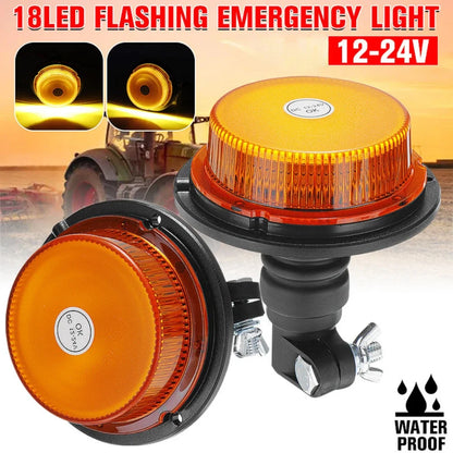 2PCS 12V 24V Waterproof Warning Emergency Strobe Mount Flashing