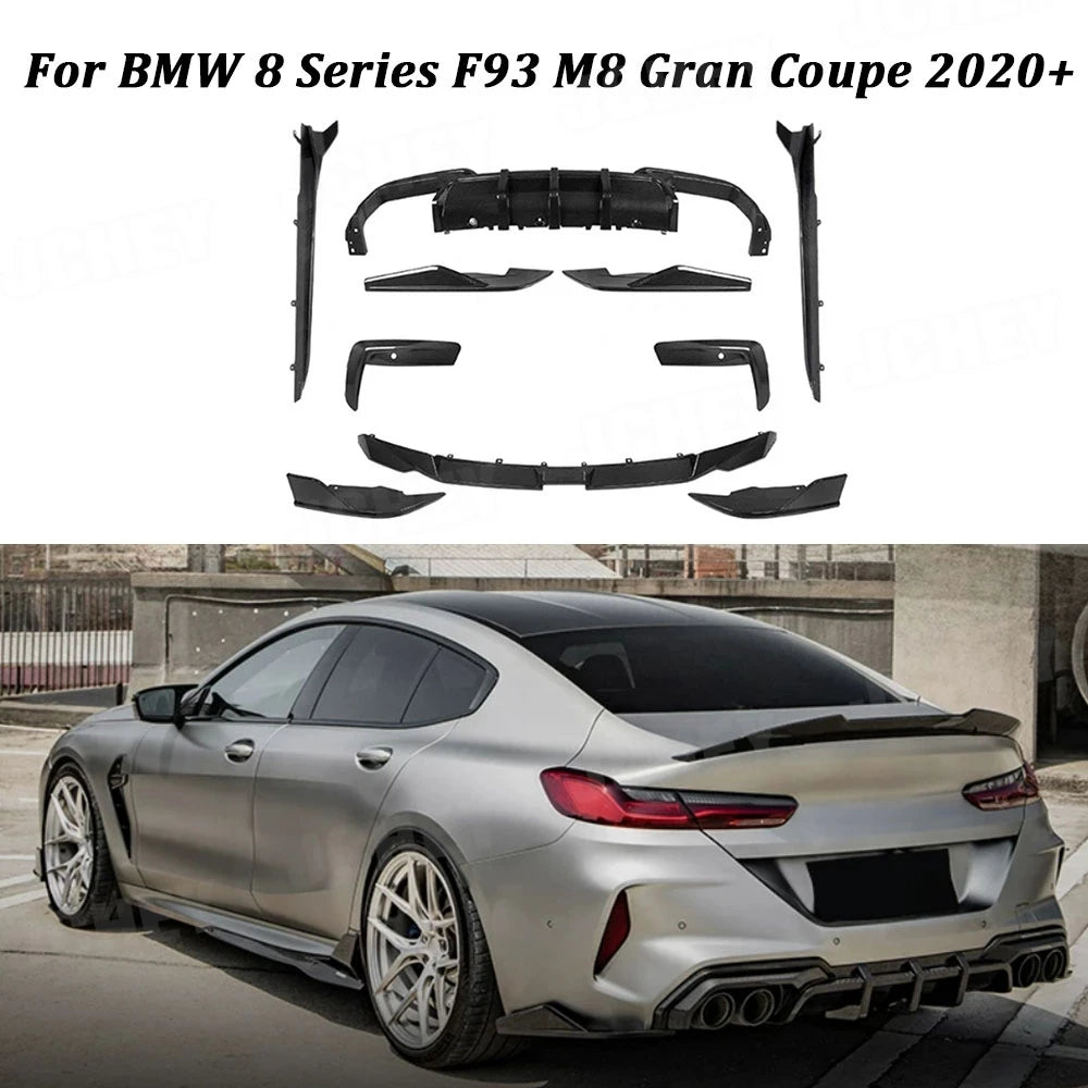 For BMW 8 Series F91 F92 Jchey Dry Carbon Fiber Front Spoiler