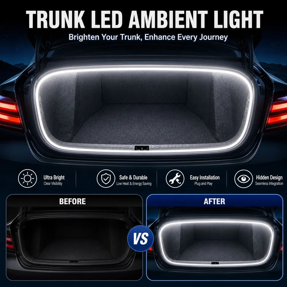 For Trunk Lighting Flexible Rear Trunk Ambient Strip Tailgate