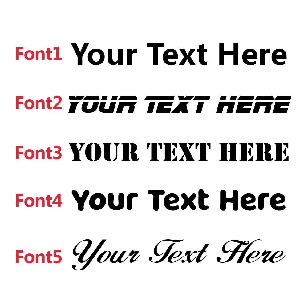 Personalized Text Vinyl Sticker Window Decor Custom Name Rear