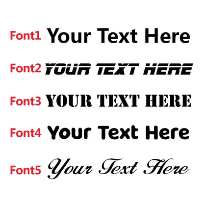Personalized Text Vinyl Sticker Window Decor Custom Name Rear