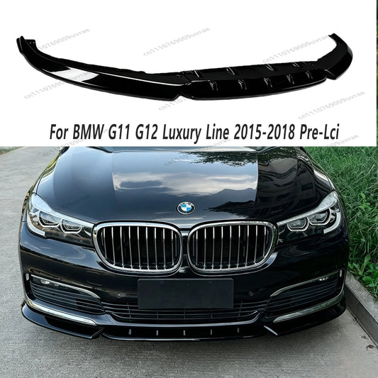 For BMW 7 Series G11 G12 Gloss Black Mp Front Bumper Splitter