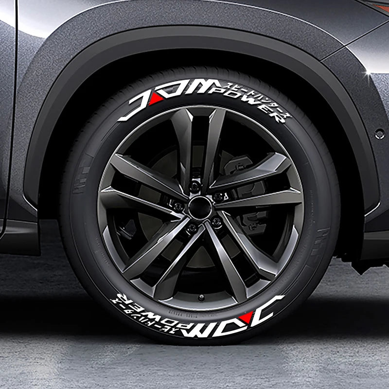 3D Thicken Jdm Letters Pvc Wheel Sticker Tire Fashion