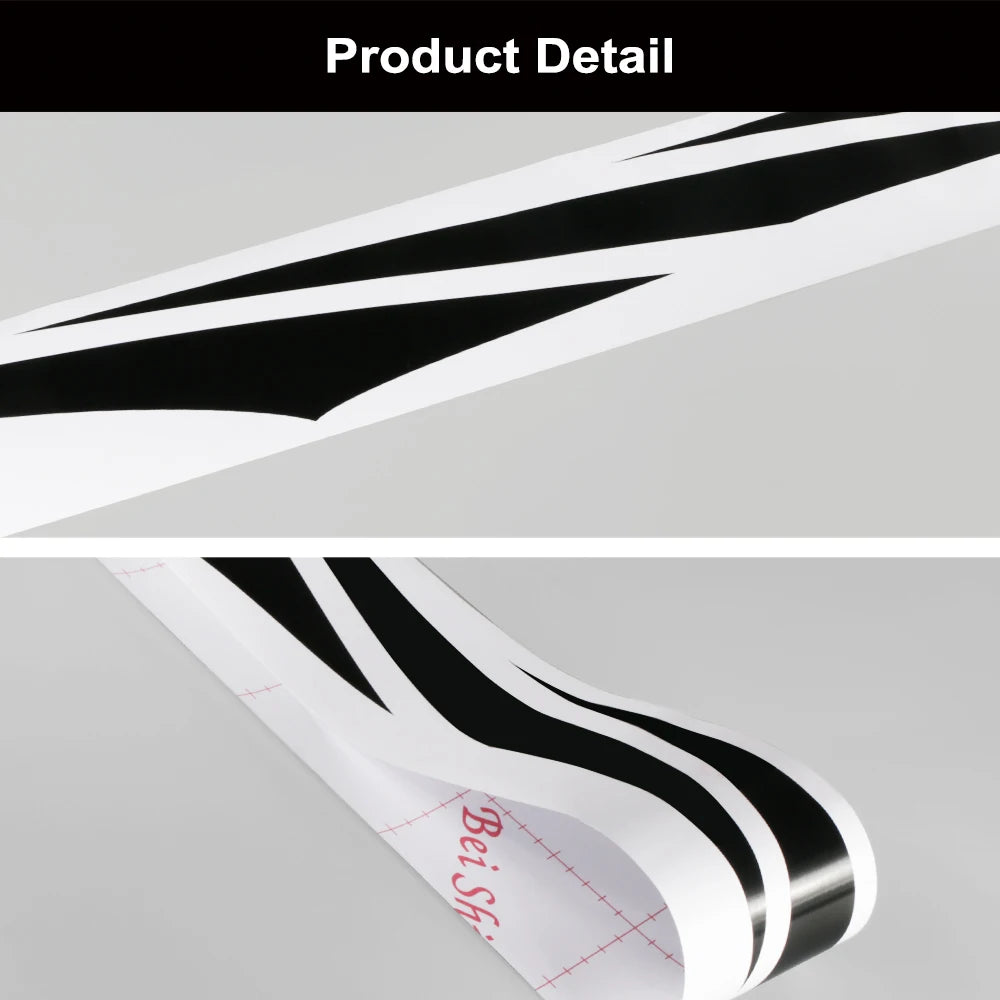 For Volkswagen VW Audi BMW Skoda 2PCS Long Line Stickers Waist