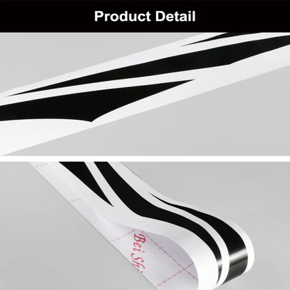 For Volkswagen VW Audi BMW Skoda 2PCS Long Line Stickers Waist