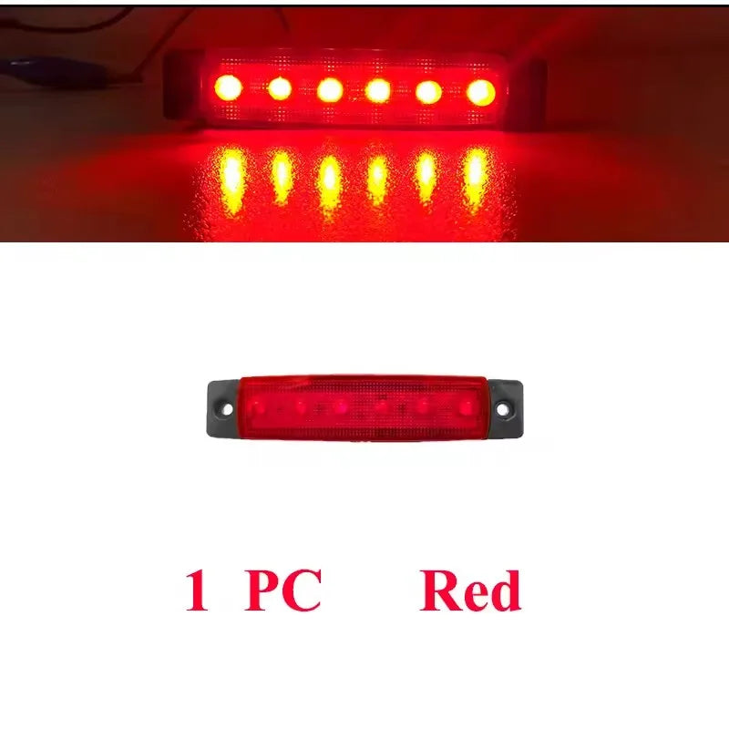 1PC 12v-24v Truck Trailer Side Marker Indicators Signal Brake