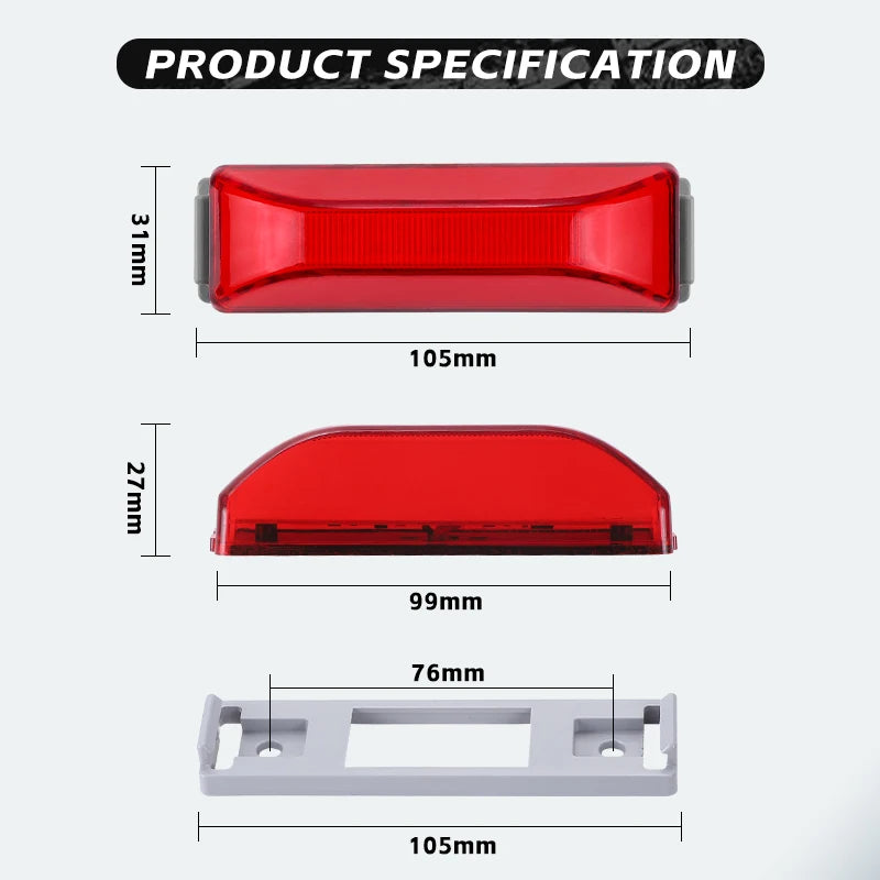 Flash Brake 12 24V Tail Strobe Beacon Truck Bus