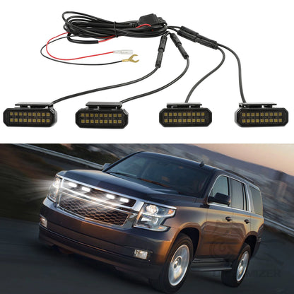 12V Grille Daytime Running Warning Pickup Truck Haze Headlight