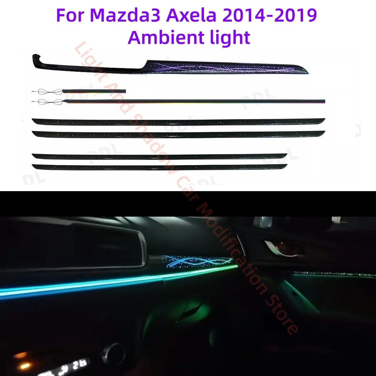 For Mazda3 Axela 2014-2019 Dynamic Ambient Fit Interior Lighting