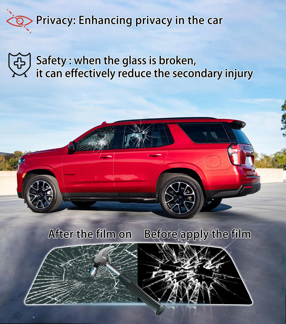 For Volvo XC90 2015-2025 Sun Uv Precut Window Tint Block Heat