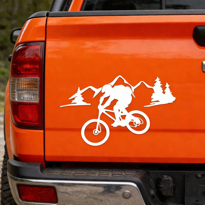 Mountain Trail Riding Outdoor Vinyl Decal Nature Escape Sticker
