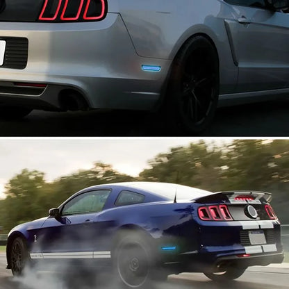 For Ford Mustang 2010-2014 4PCS Smoked Lens Side Marker Front