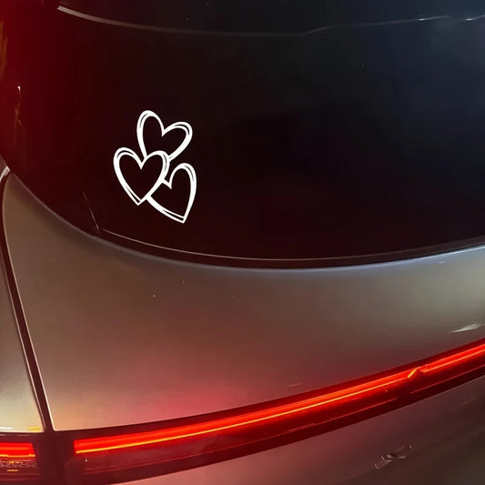 Piece heart-shaped Sticker Body Rear Window Embellishment