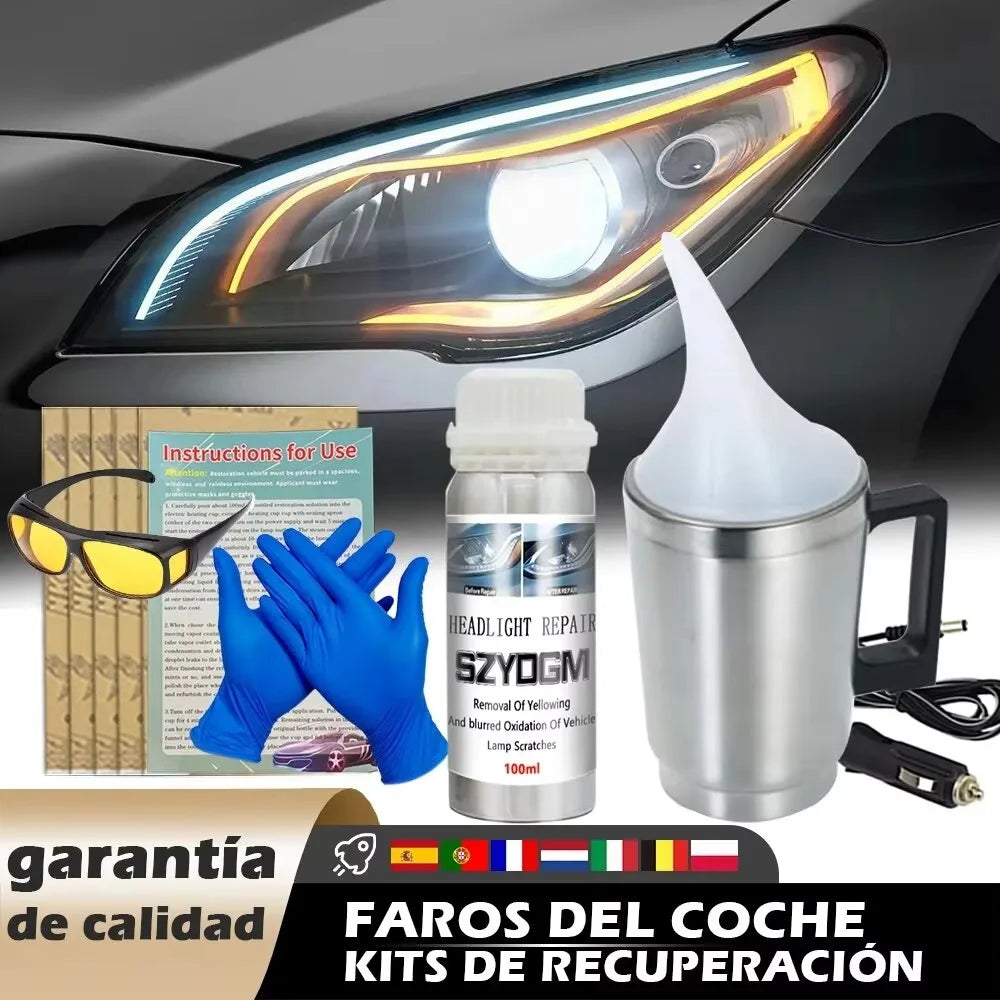Headlight Restoration Kit Repair Polish Headlamp anti-scratch