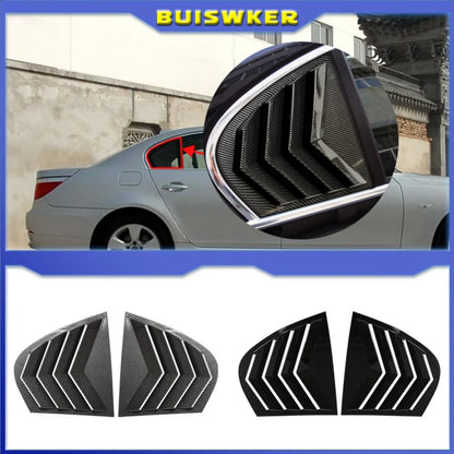 For BMW Rear Window Louvers Series E60 2004-2010 Triangle Shade