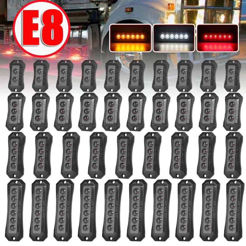 For Volvo Man Trailer E8 Dot Mark Side Marker Clearance Truck Bus