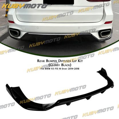 For BMW X5 F15 M Sport 2014-2018 Rear Lip Diffuser Bumper Lower