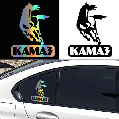 For Auto Motorcycle Laptop Stickers Scratch Kamaz Logo Funny