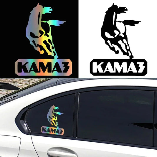 For Auto Motorcycle Laptop Stickers Scratch Kamaz Logo Funny