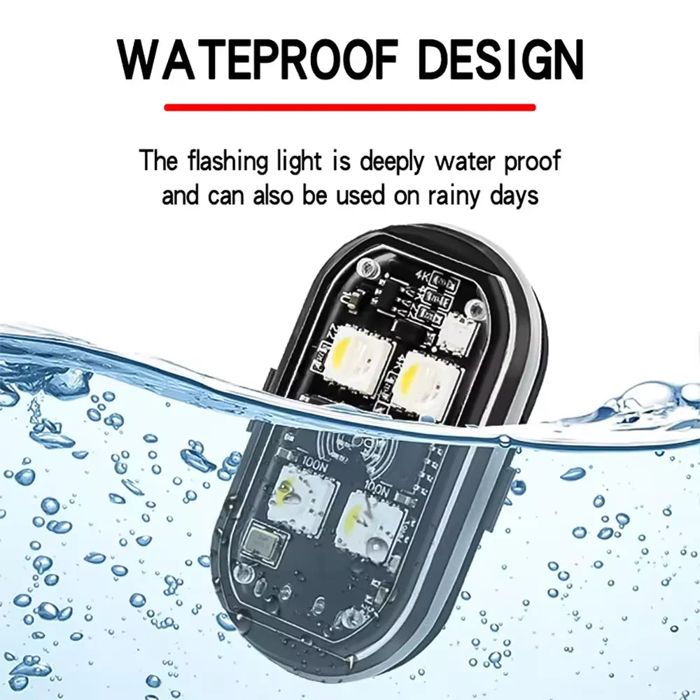 RGB Strobe Motorcycle Flash Position Wireless Aircraft Airplane