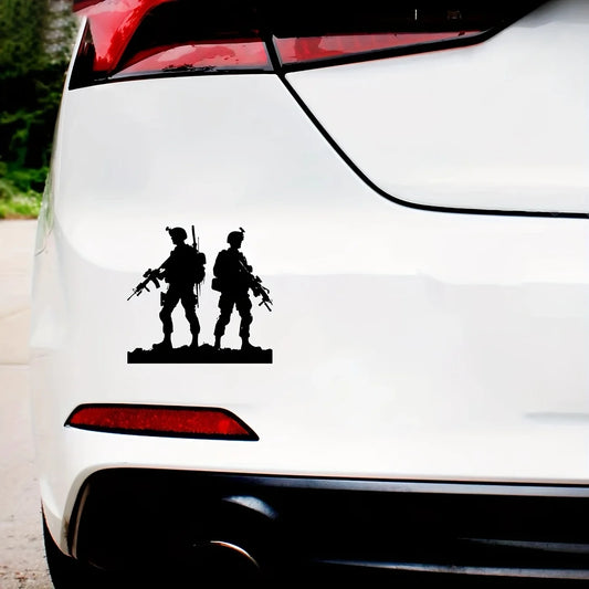 For Door Reflective Waterproof Vinyl Funny 1PC Military Soldier