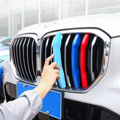 For BMW X1 X2 X3 X4 3PCS Grille Trim Strip X5 X6 X7 E84 F48