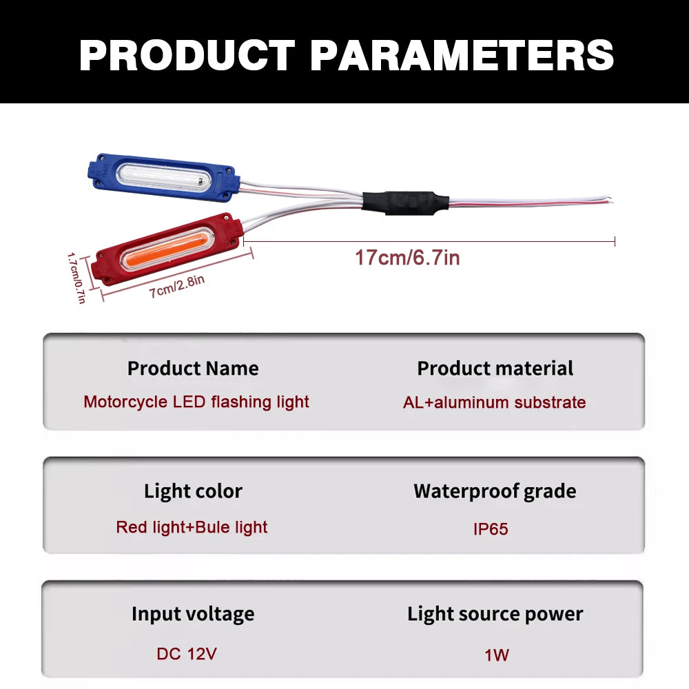 2PCS Strobe Module Injection Molded Design Can Drive Lamps