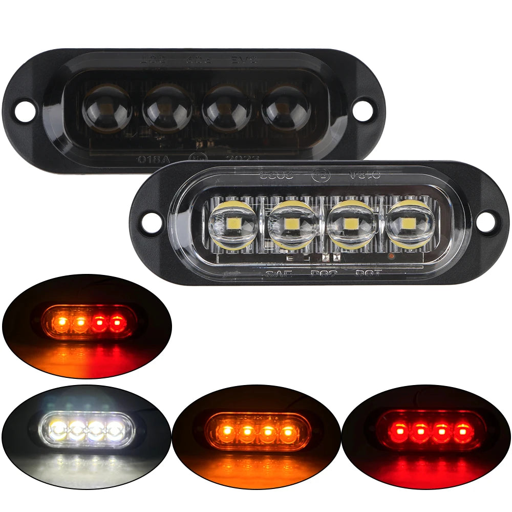 24V 12V Drl Side Signal Day Running Indicator Waterproof