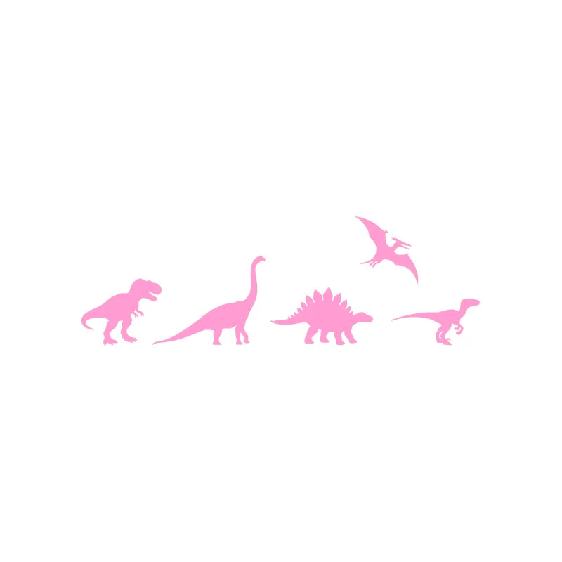 MINI Dinosaurs Set Raptor T Rex Pterodactyl Sticker Windows