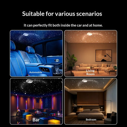USB Starry Sky Projector Adjustable Angle Ambient Decor Interior