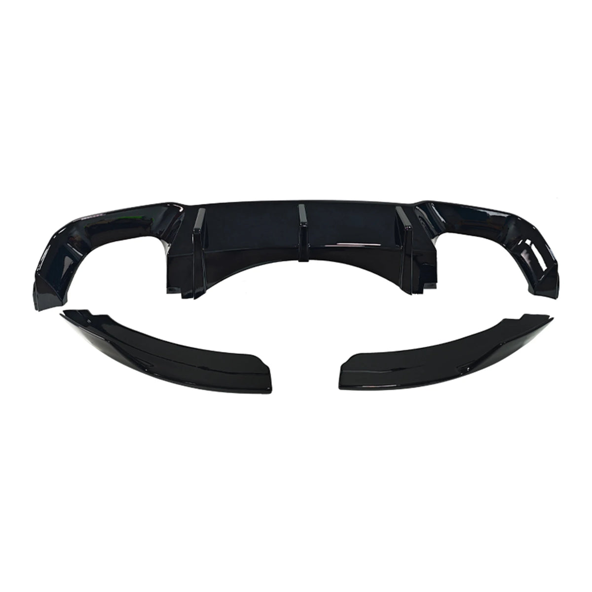 For BMW X5M F85 X6M F86 Gloss Black Tail Rear Bumper Diffuser