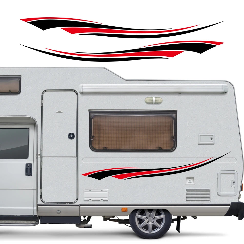 Stripes Decor Sticker Truck Boat Pontoon Rv Trailer Utv