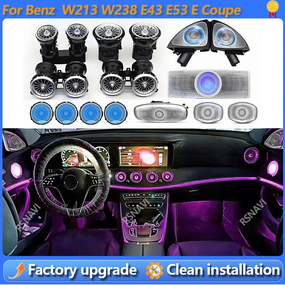 For Mercedes Benz W213 E-Class Coupe Colors 3D Rotating Tweeter