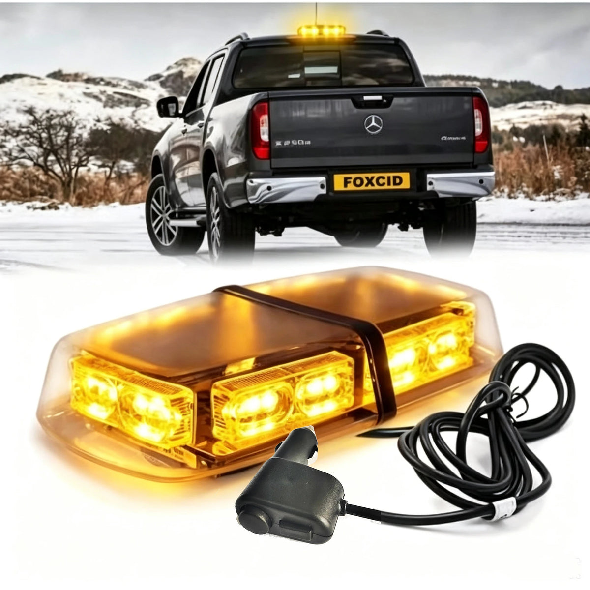 For Plow Or Tow 12 Watts Emergency Hazard Warning Security Roof