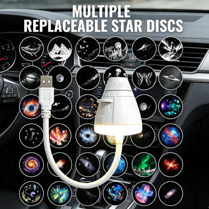 For Bedroom Home Auto Interior USB Starry Sky Projector Night