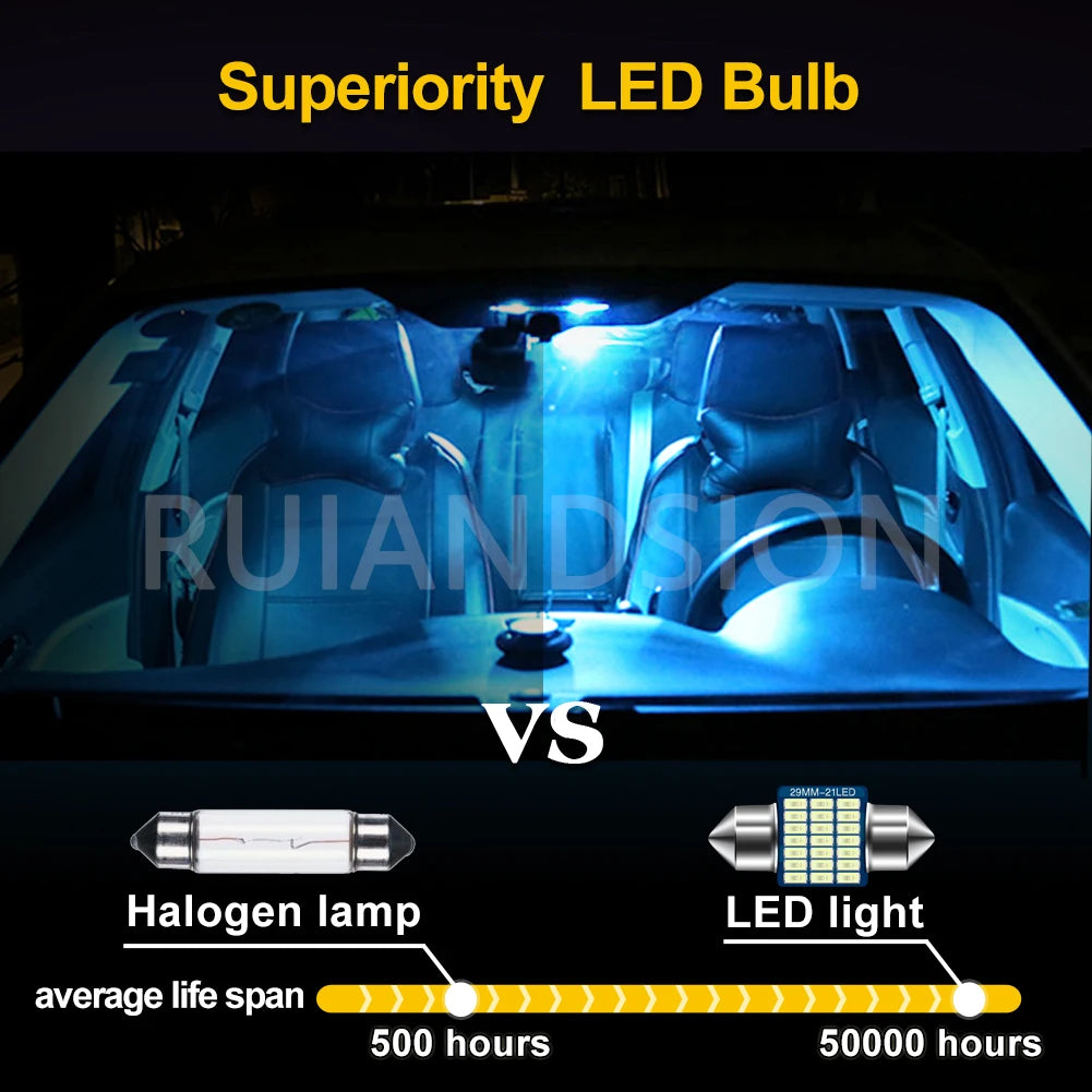 Ruiandsion C5W C10W Canbus Festoon 29MM 12V Nterior Reading
