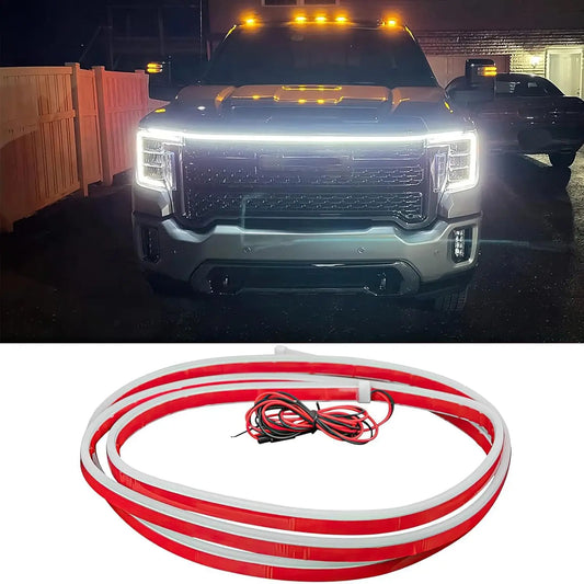 Hood Strip White Exterior Dynamic Flexible Fuse Protection