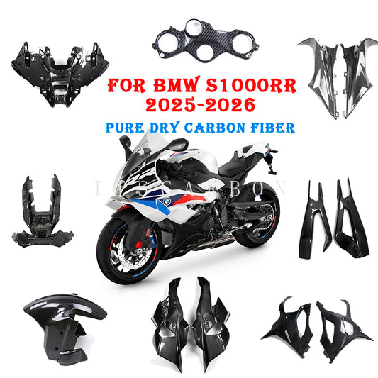 For BMW S1000RR M1000RR 2025 2026 Pure Dry Carbon Fiber Fairing