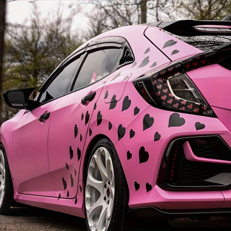 30PCS Hearts Stickers self-adhesive Vinyl Decals Fender Bumper