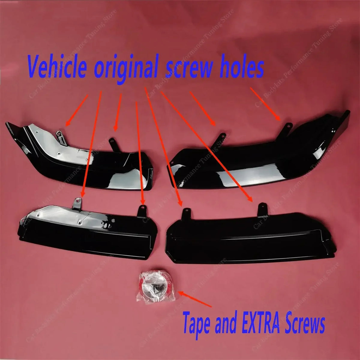 For BMW G60 G61 M Performance Front Bumper Lip Spoiler Splitter
