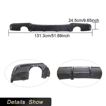 For BMW 3 Series E90 M Carbon Fiber Rear Bumper Diffuser Lip
