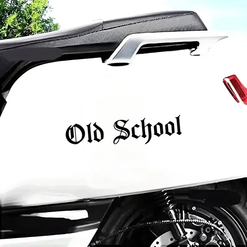 For Bumper Rear Windshield 20x4.5cm Old School Adhesive Decal