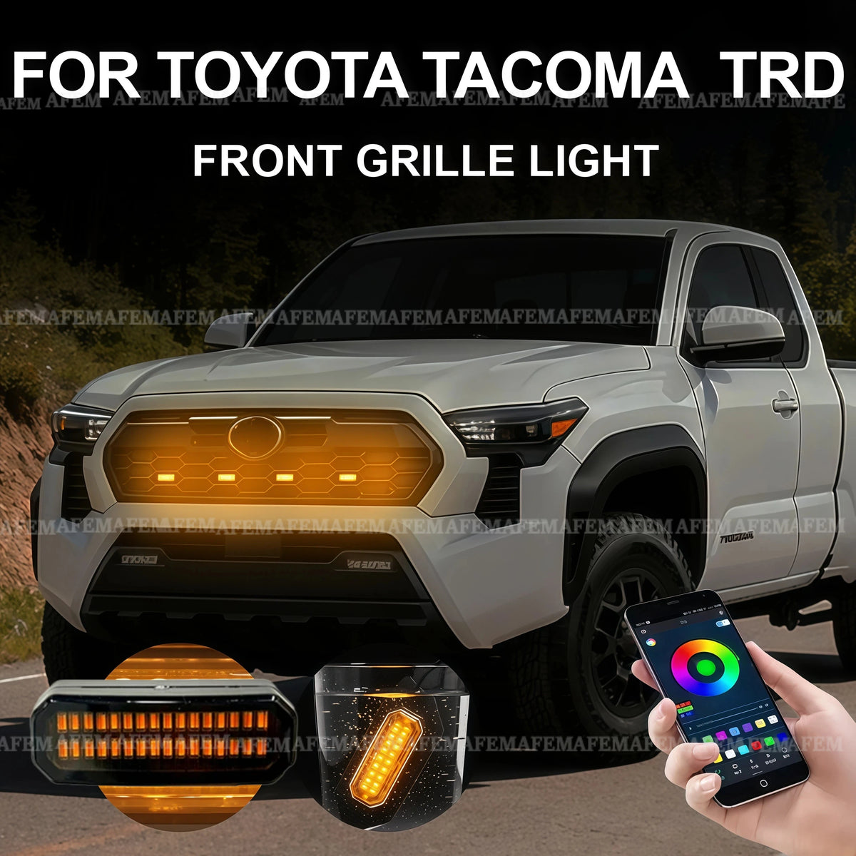 For Toyota Tacoma Trd Pro Running Front Grille Wheel Eyebrow