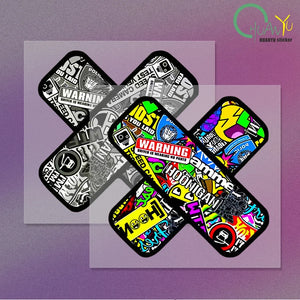 Creative Patch Block Scratches Sticker Brand Graffiti Bandage