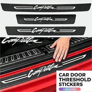 For Mitsubishi Competition Logo Threshold Guard Door Sill Trunk