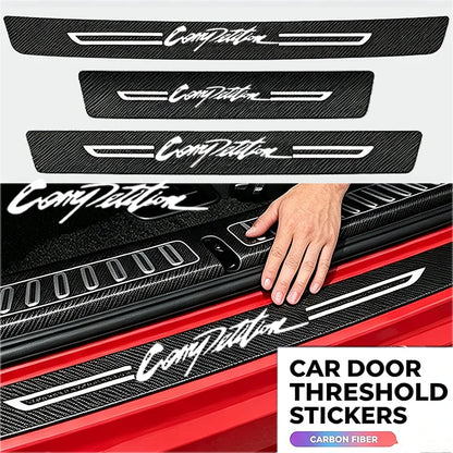 For Mitsubishi Competition Logo Threshold Guard Door Sill Trunk