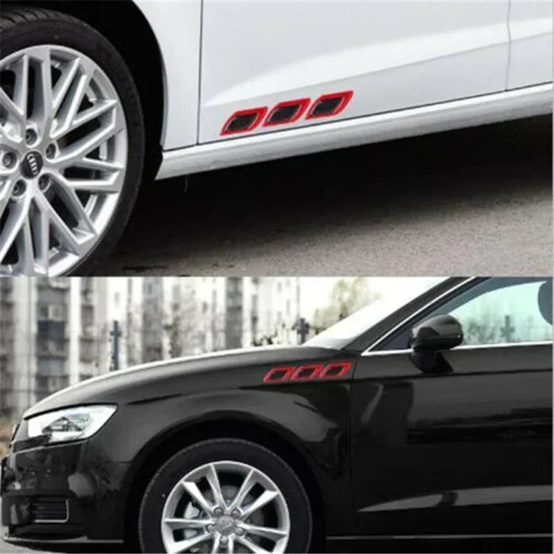 6PCS Set Reflective Stickers anti-scratch Safety Warning Sticker