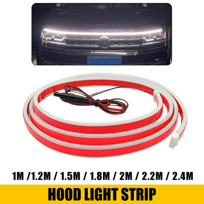 Dynamic Hood Strip Scan Starting Flexible Drl Daytime Running