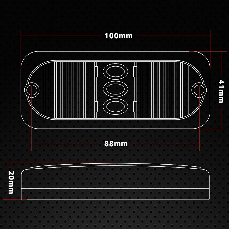 Trailer Side Marker Clearance Lamps Rear Turn Signal Indicator